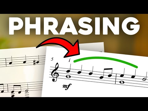 What are phrase marks in music?