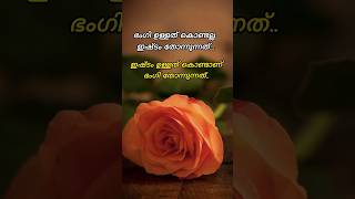 ഇഷ്ടം ഉള്ളത് കൊണ്ടാണ് ഭംഗി തോന്നുന്നത് #youtubeshorts #motivation #malayalam #quotes #emotional #sad