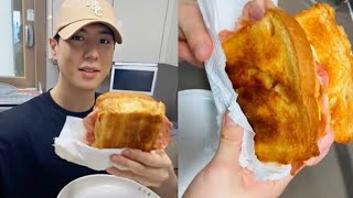 GOT7 YUGYEOM V-live TOAST MUKBANG