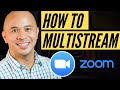 How to do a ZOOM Live Stream to Multiple Platforms w/ RESTREAM!