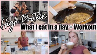 *NEW* HIGH PROTEIN WHAT I EAT IN A DAY & WORKOUT MOM OF 4 TIFFANI BEASTON HOMEMAKING 2024