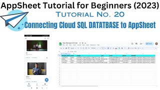 Connect and Configure data for your appsheet app, connecting appsheet to cloud SQL service.