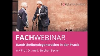 FACHWEBINAR Bandscheibendegeneration aktuell