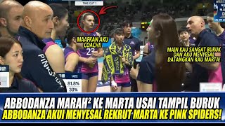 ABBODANZA MARAH² KE MARTA USAI TAMPIL BURUK, ABBODANZA AKUI MENYESAL REKRUT MARTA KE PINK SPIDERS!