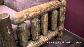 Log Oversize Chair | Log Chair-and-a-Half Cedar Lake Cabin Collection