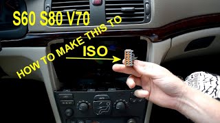 How to replace original stereo connectors with ISO Volvo V70 S80 S60 We connect a 2-din car stereo