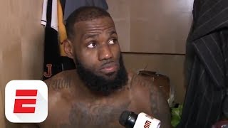 LeBron James on officials: 'There is no reason I'm going to line 4 times, when I drive 100' | ESPN