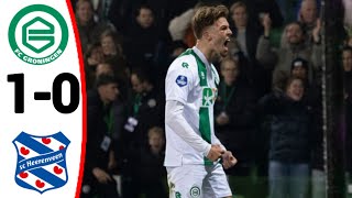 Groningen vs Heerenveen (1-0) All Goals and Extended Highlights