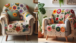 Elegant Handmade Crochet Sofa Covers for a Warm and Inviting Home