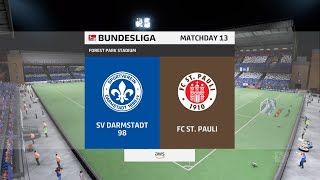 FIFA 22 | SV Darmstadt 98 vs FC St. Pauli - 2. Bundesliga | Gameplay