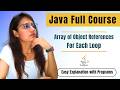 Arrays & for each loop in Java  | Complete JAVA Placement Course