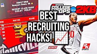 College Hoops 2K8 Best Recruiting Hacks | How to Recruit in College Hoops 2K8 |