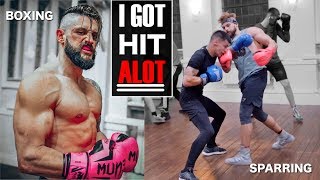 I Did My First Boxing WORKOUT With SPARRING....THIS HURT! (Full Circuit Training Routine & Why)