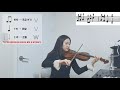 스즈키 바이올린교본 1권 안단티노_즐거운 아침_느리게 반주포함 suzuki violin no.1 andantino