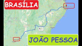 Rota Brasilia - João Pessoa Paraiba