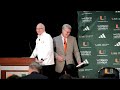 press conference jim larranaga retires as university of miami basketball head coach