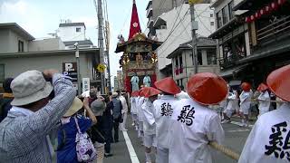 祇園祭、平成30年「前祭」　新町通。