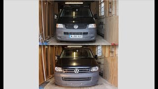 Vw T5  to  T5.1 front end facelift step by step guide