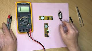 The indicator of short-circuited turns. We increase the sensitivity.