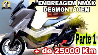 Parte 1 de 2 - Como desmontar o CVT da Yamaha Nmax 160. Retirada da correia e polias. #nmax #scooter