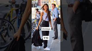 Kendall Jenner, Zendaya, Taylor swift, height cheak #shorts
