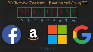 Remove Duplicates from Sorted Array II - Two Pointers - Leetcode 80 - Python and Java