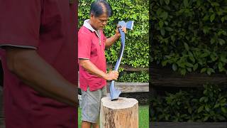 Ep.5 (จบ) ทำด้ามขวานให้กับหัวขวานอายุกว่า 130 ปี Plumb FRP broad axe #งานไม้ #diy