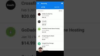 TrueBill App Review - Track Monthly Reoccurring Subscriptions & Cancel. Mobile Version.