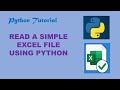 Read a Excel File Using Python