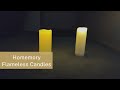 Homemory Waterproof Outdoor Flameless Candles | Flickering LED Pillar Candles