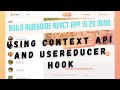 REACT WEBSITE USING CONTEXT API AND USE REDUCER HOOKS | FUNCTIONAL COMPONENT