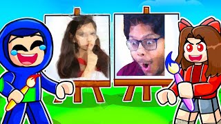 EKTA Vs AYUSH FACE REVEAL SPEED DRAW in Roblox!!