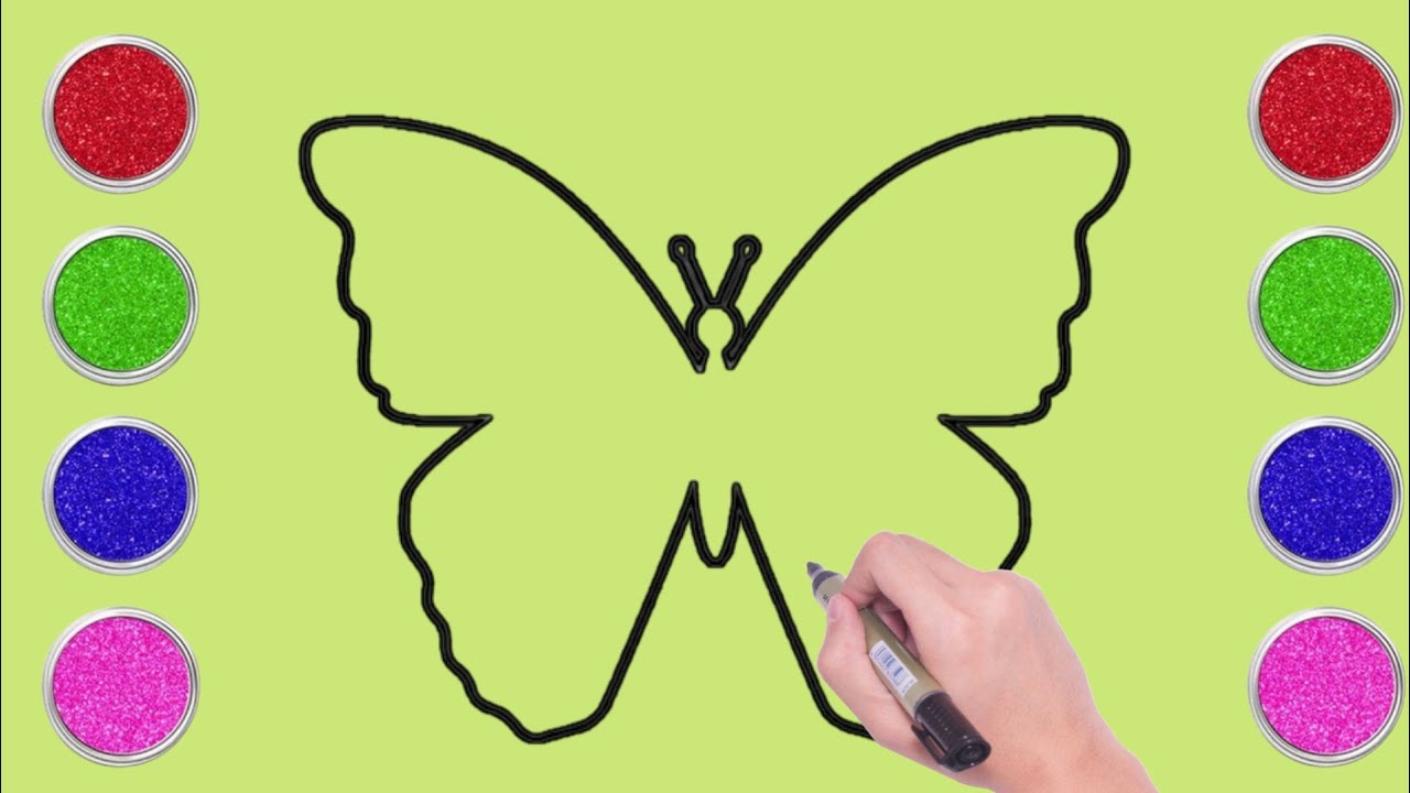 How To Draw A Super Easy Butterfly Step By Step Drawing Painting