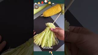 Fun Labor Day Craft: Make a Broom with Corn Husks and Thread#viral#shorts#art