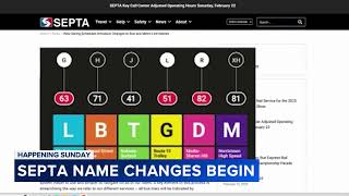 SEPTA names changes begin this weekend | What commuters should know