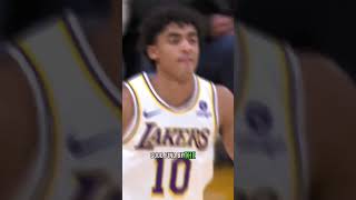 Max Christie on Corner & Dunk #lakersnation #lakers #shorts #lakersnews #lakeshow #rookie #player