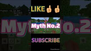 3 Insane Myths Of Minecraft #shorts #youtubeshorts #minecraftshorts