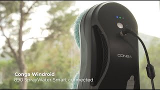 Robotický čistič okien Conga WinDroid 890 SprayWater Smart Connected