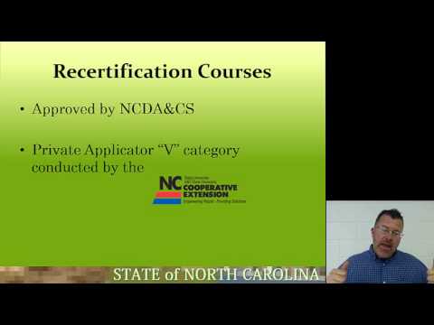 NC Pesticide Applicator Certification and Licensing NC Pesticide Applicator Certification and Licensing