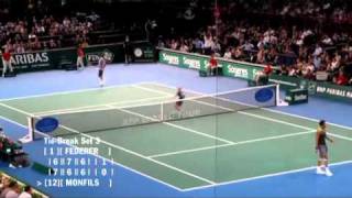 Roger Federer vs Gael Monfils - Paris 2010 (Semifinal 2) - 2/2