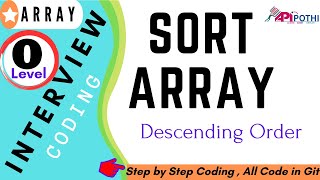 8_3 Write a Java program to sort the numeric array using in descending order