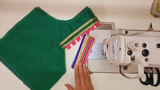 bina bukram ka gala design || blouse back neck design || ब्लाऊज गळा डिझाईन