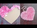 Super Easy Tissue Paper Heart Making ❤️❤️❤️ | _Amazing Valentine's Day Gift Ideas Easy Craft Project