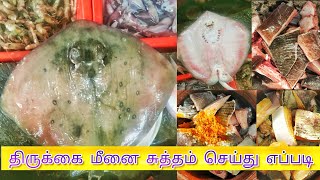 திருக்கை மீன் சுத்தம் செய்யும் முறை | Thirukkai meen cleaning process | Thirukkai or Stingray Fish