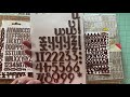 Declutter my crafty stash: Alphabet stickers Part 2