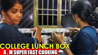 College Lunch box preparation | வெஜ் பிரியாணி | புதினா சட்னி | Cauliflower Fry | Jeni