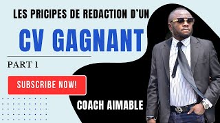 Coach Aimable MITHOU - Les principes de rédaction d'un CV gagnant