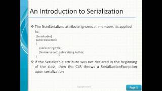 Introduction to Serialization