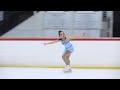 alayna coats glacier falls intermediate freeskate competition 1st place with 3lutz.