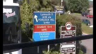 PORLOCK HILL  THROUGH THE VILLAGE AND THE CLIMB